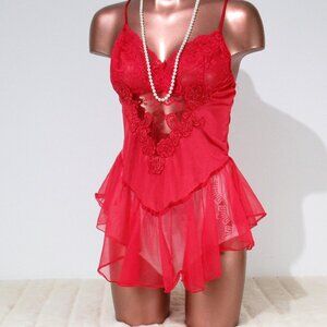 Vintage Private Luxuries Ballerina Babydoll Nightie - M/L